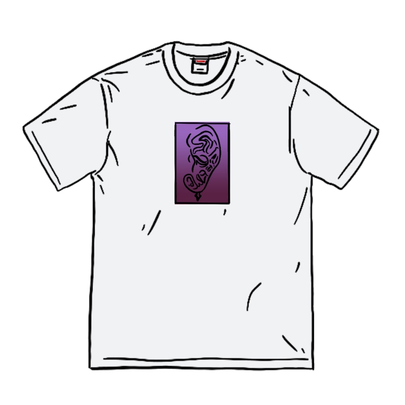 Supreme Ear Tee Wit