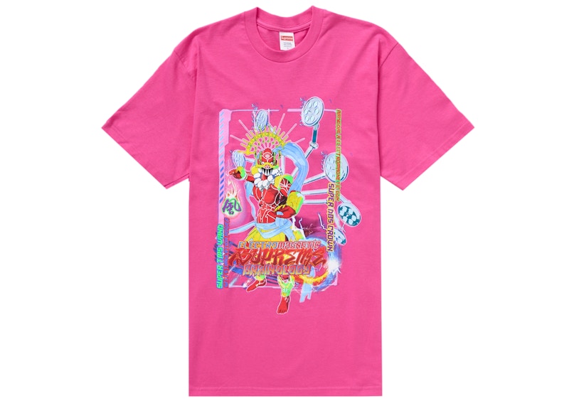 Supreme Electromagnetic Tee Fuchsia Paars