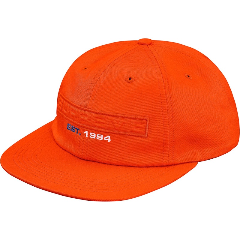 Supreme Embossed Logo 6-Panel Oranje