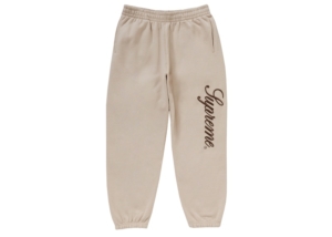 Supreme Embroidered Script Sweatpant Stone Overige kleuren