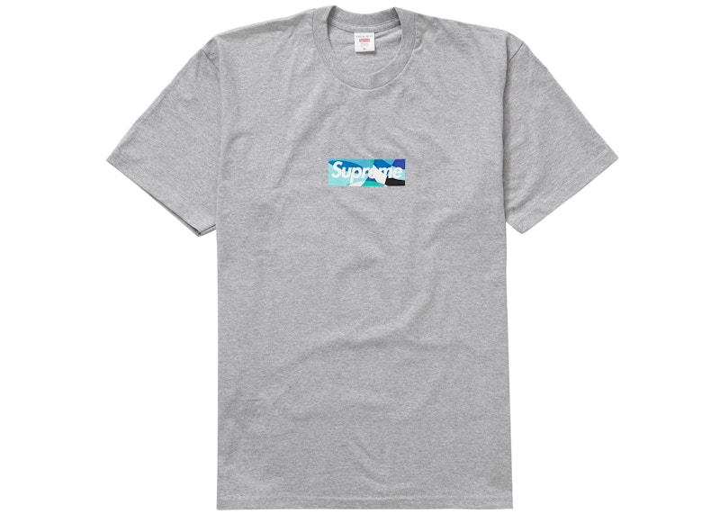 Supreme Emilio Pucci Box Logo Tee Heather Grijs