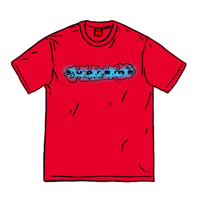 Supreme Everything Is Shit Tee Rood