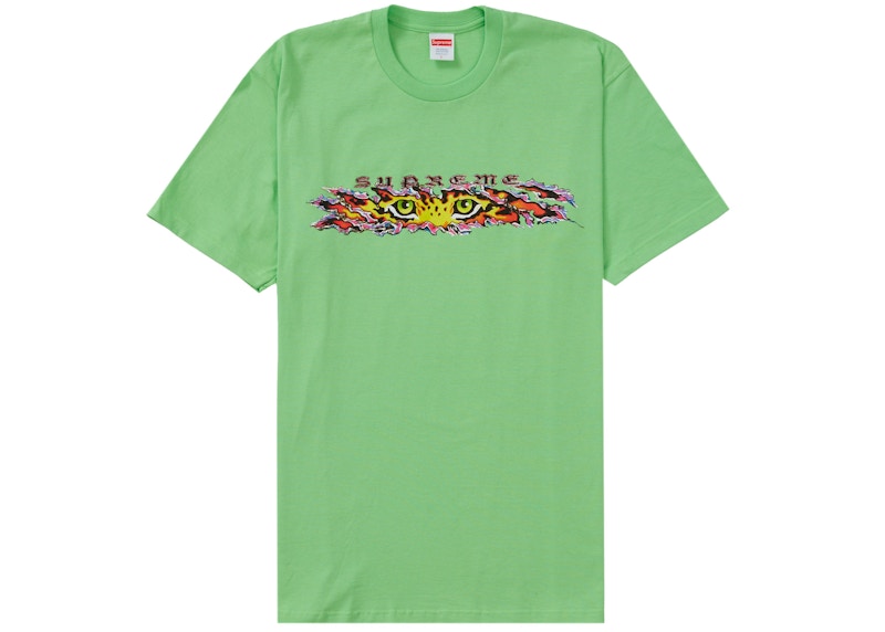 Supreme Eyes Tee Lime Groen