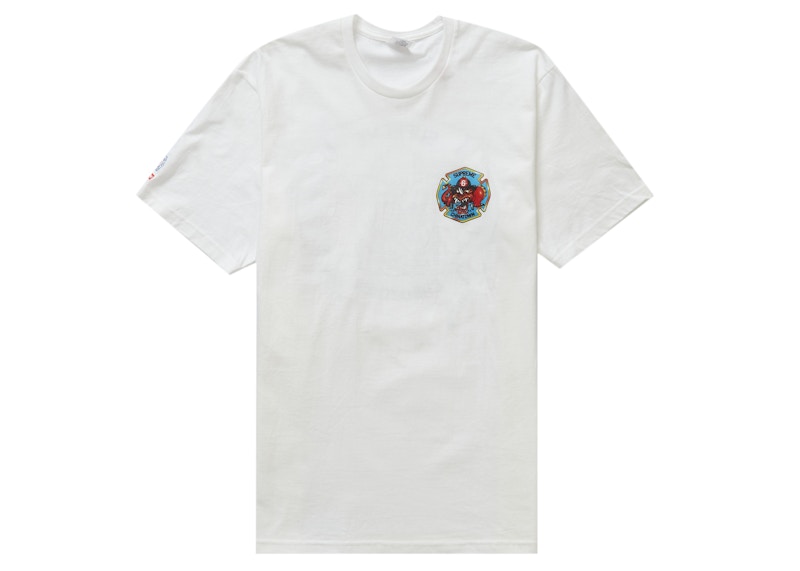 Supreme FDNY Engine 9 Tee Wit