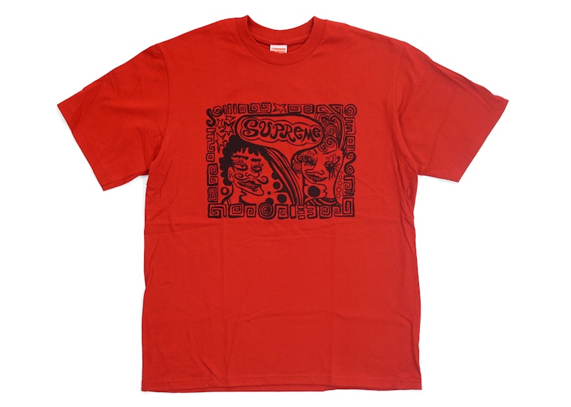 Supreme Faces Tee Rood
