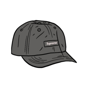 Supreme Faded Ripstop 6-Panel Zwart
