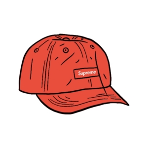 Supreme Faded Ripstop 6-Panel Oranje