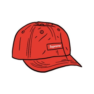 Supreme Faded Ripstop 6-Panel Rood