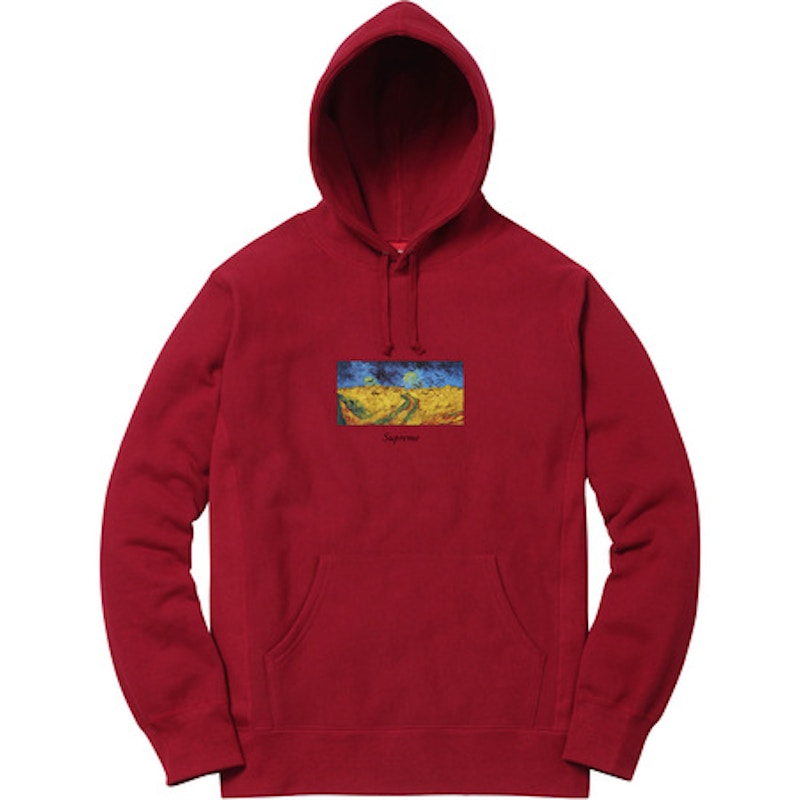 Supreme Field Hooded Sweatshirt Cardinal