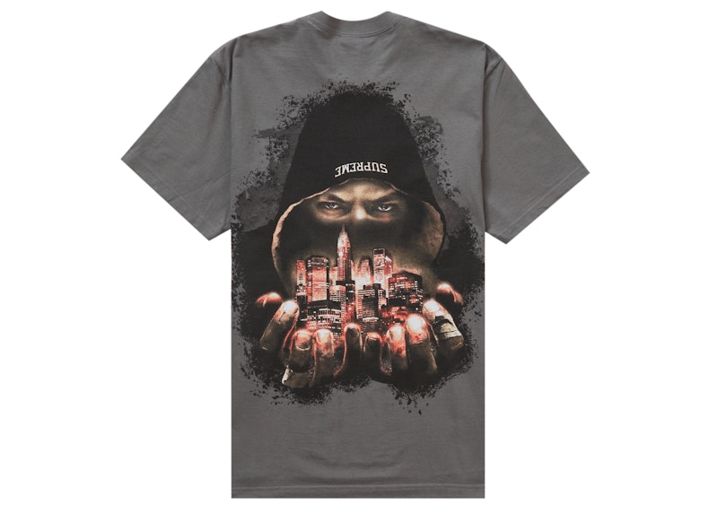 Supreme Fighter Tee Charcoal Zwart