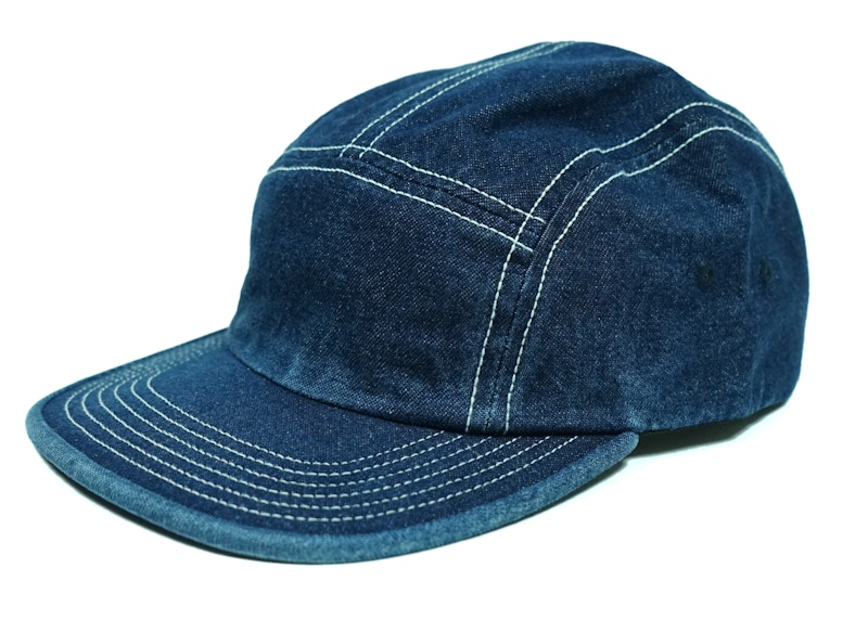 Supreme Fitted Rear Patch Camp Cap Blauw