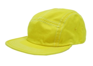 Supreme Fitted Rear Patch Camp Cap Geel