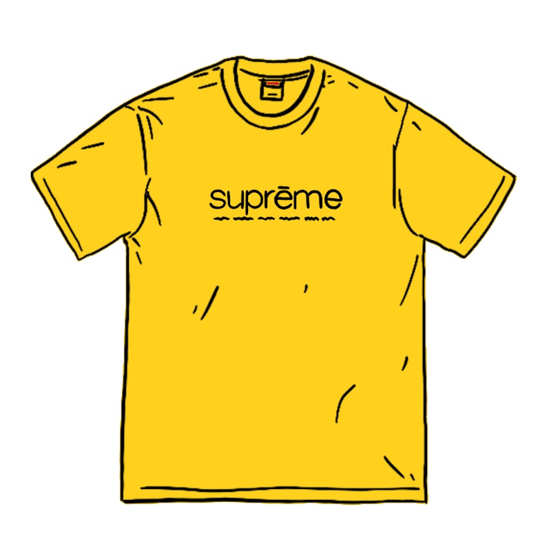 Supreme Five Boroughs Tee Geel
