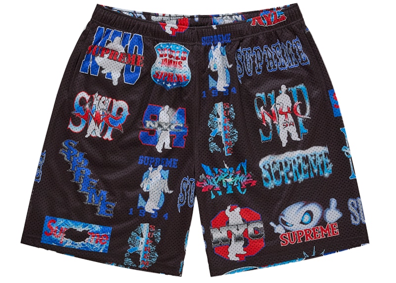 Supreme Flash Mesh Short Zwart
