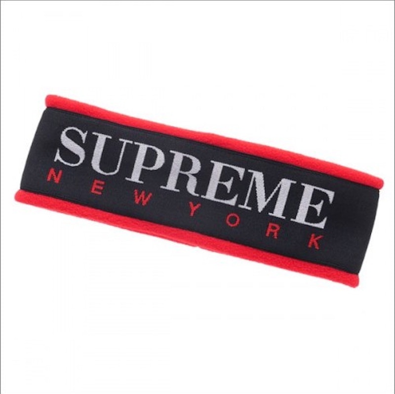 Supreme Fleece Headband Rood