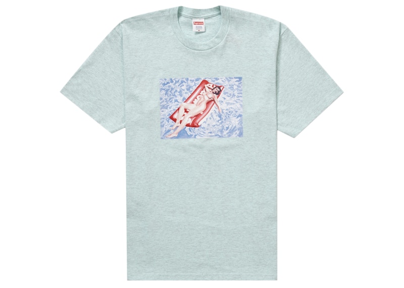 Supreme Float Tee Heather Blauw