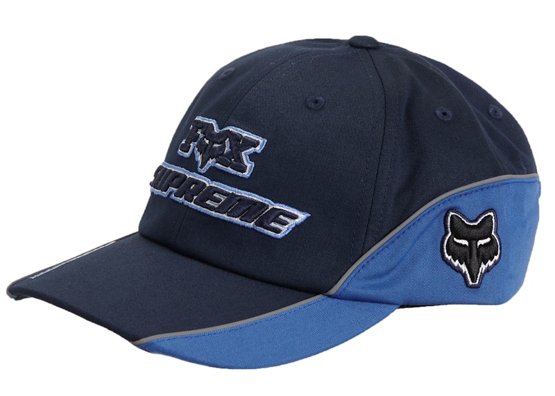 Supreme Fox Racing 6-Panel Blauw