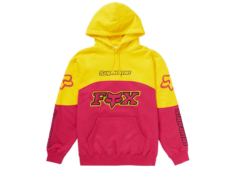 Supreme Fox Racing Hooded Sweatshirt Roze