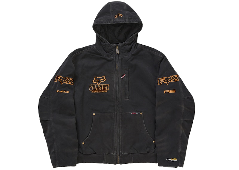 Supreme Fox Racing Hooded Work Jacket Zwart