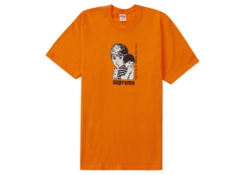 Supreme Freaking Out Tee Oranje