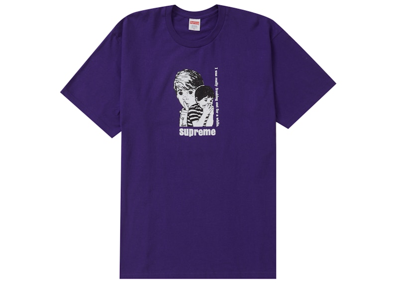 Supreme Freaking Out Tee Paars