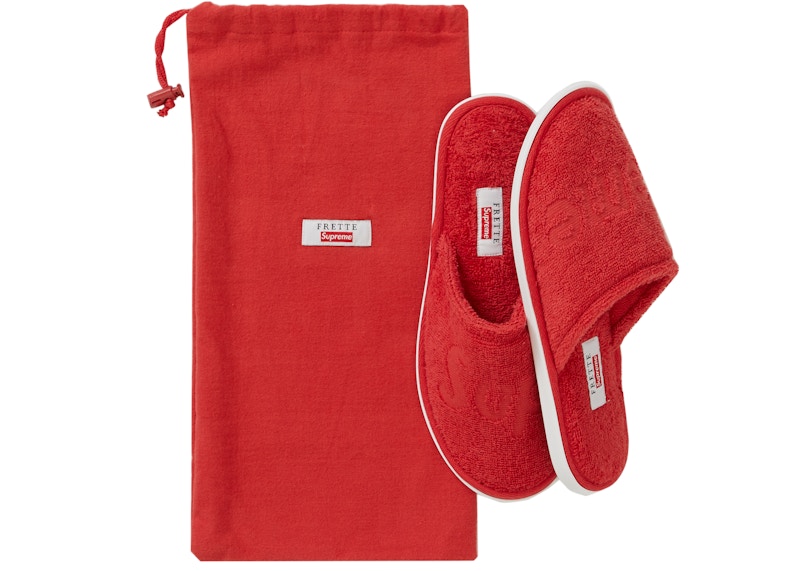 Supreme Frette Slippers Rood