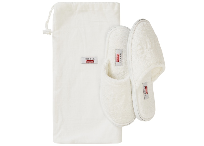 Supreme Frette Slippers Wit