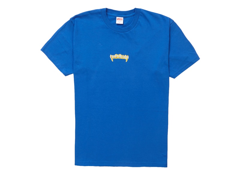 Supreme Fronts Tee Royal Blauw