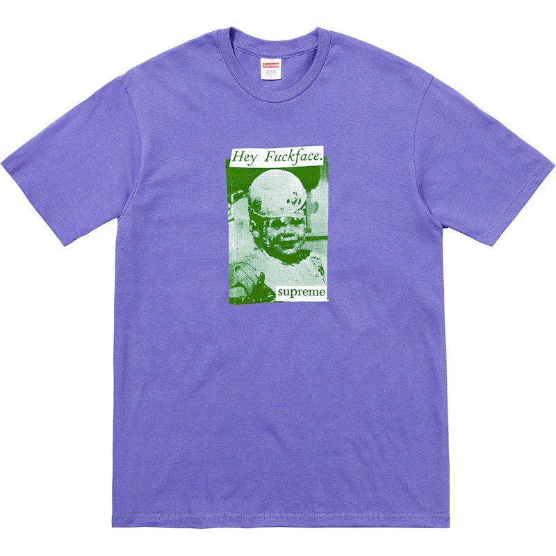 Supreme Fuck Face Tee Light Paars