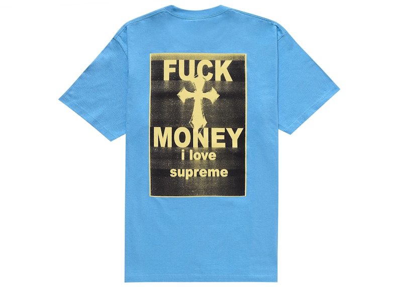 Supreme Fuck Money Tee Bright Blauw