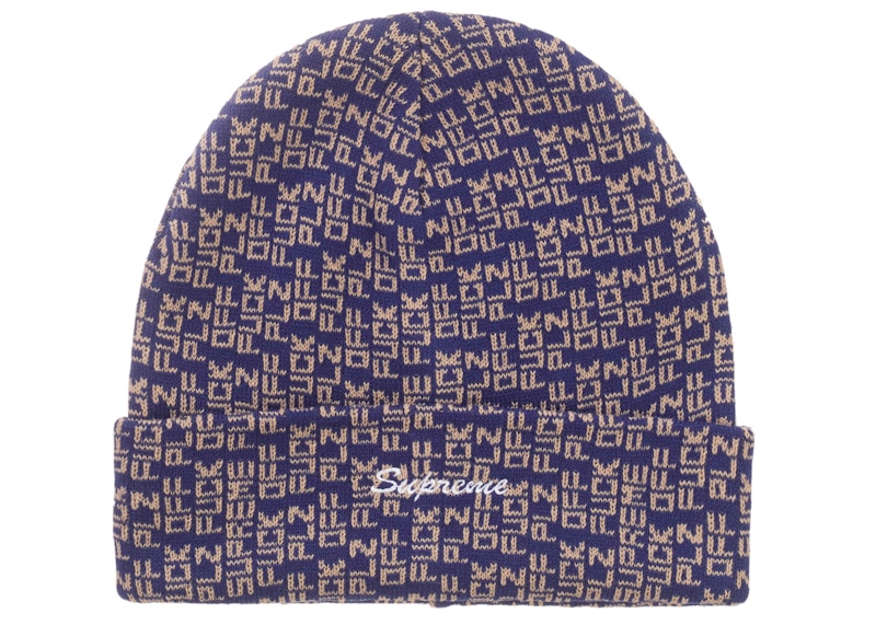 Supreme Fuck Off Beanie Blauw