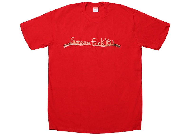 Supreme Fuck You Tee Rood
