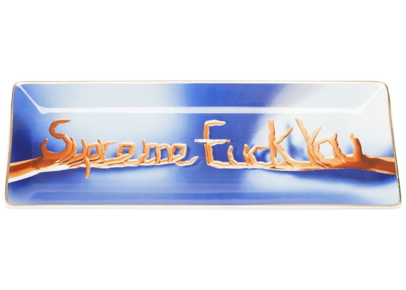 Supreme Fuck You Tray Blauw