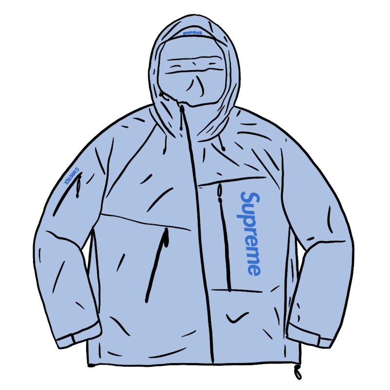 Supreme GORE-TEX Paclite Shell Jacket Light Blauw