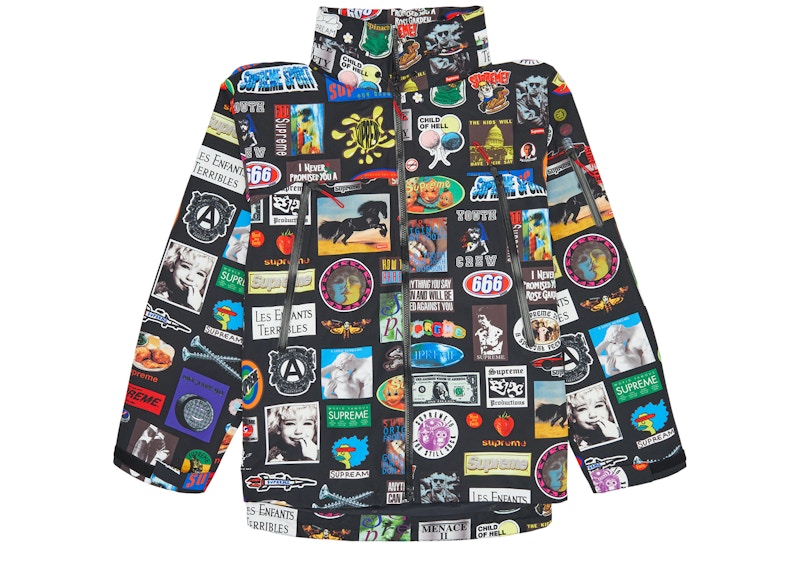 Supreme GORE-TEX Stickers Shell Jacket Zwart