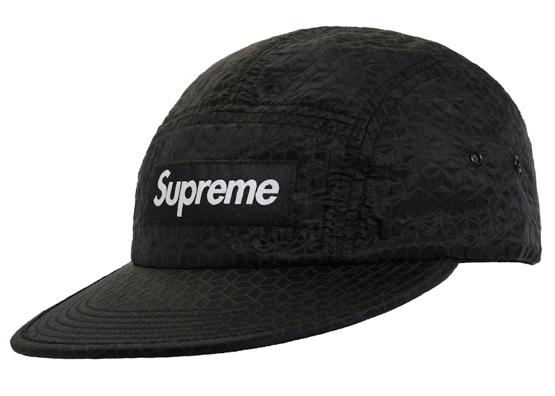 Supreme Geometric Ripstop Camp Cap Zwart