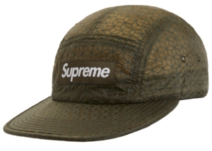 Supreme Geometric Ripstop Camp Cap Olijf