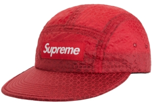 Supreme Geometric Ripstop Camp Cap Rood