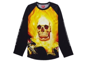 Supreme Ghost Rider Raglan L/S Top Zwart