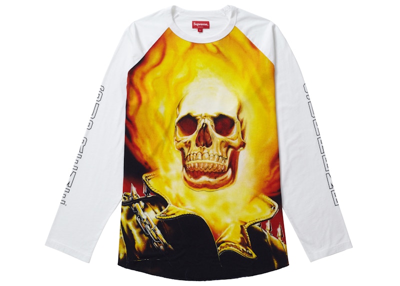 Supreme Ghost Rider Raglan /S Top Wit