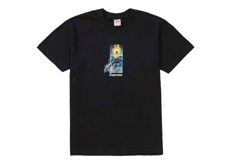 Supreme Ghost Rider Tee Zwart