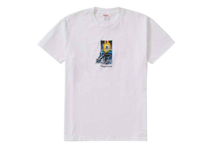 Supreme Ghost Rider Tee Wit
