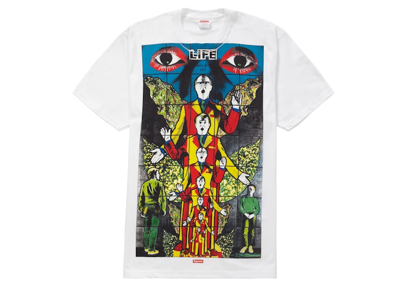 Supreme Gilbert & George LIFE Tee Wit