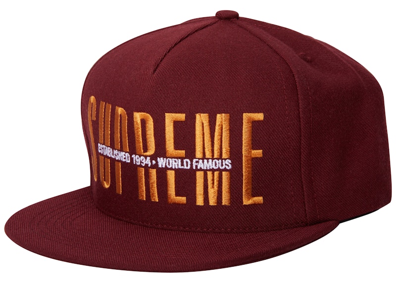 Supreme Global 5-Panel Dark Rood