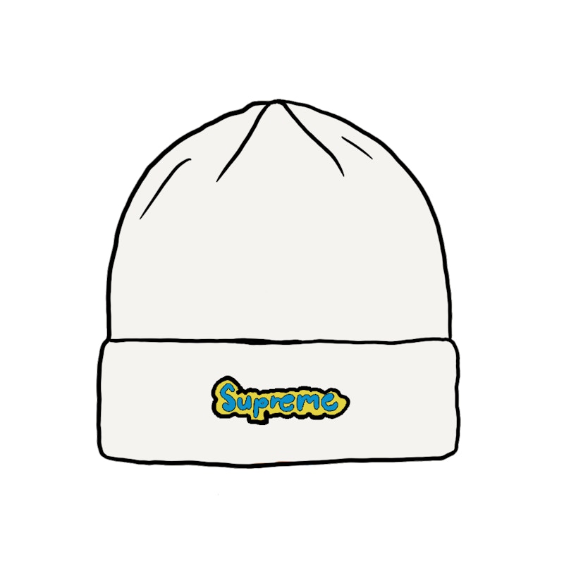 Supreme Gonz Logo Beanie Wit