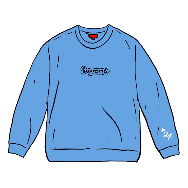 Supreme Gonz Logo Crewneck Light Blauw