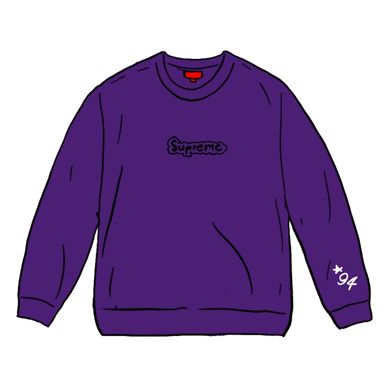 Supreme Gonz Logo Crewneck Paars