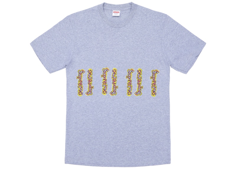 Supreme Gonz Logo Tee Heather Grijs