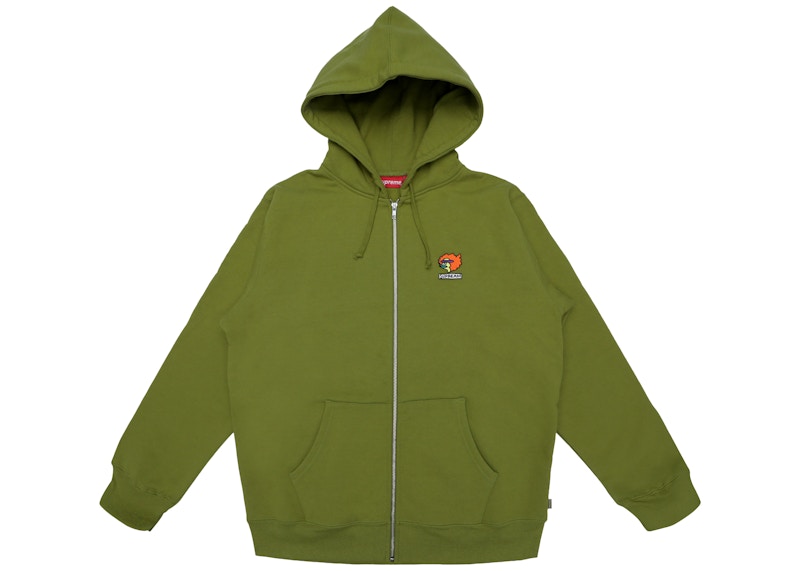 Supreme Gonz Ramm Zip Up Sweatshirt Moss Groen