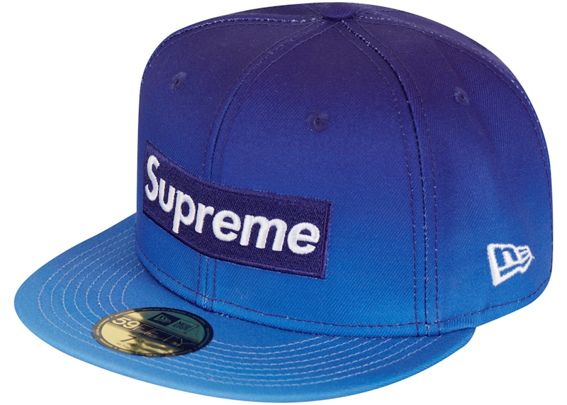 Supreme Gradient Box Logo New Era Blauw